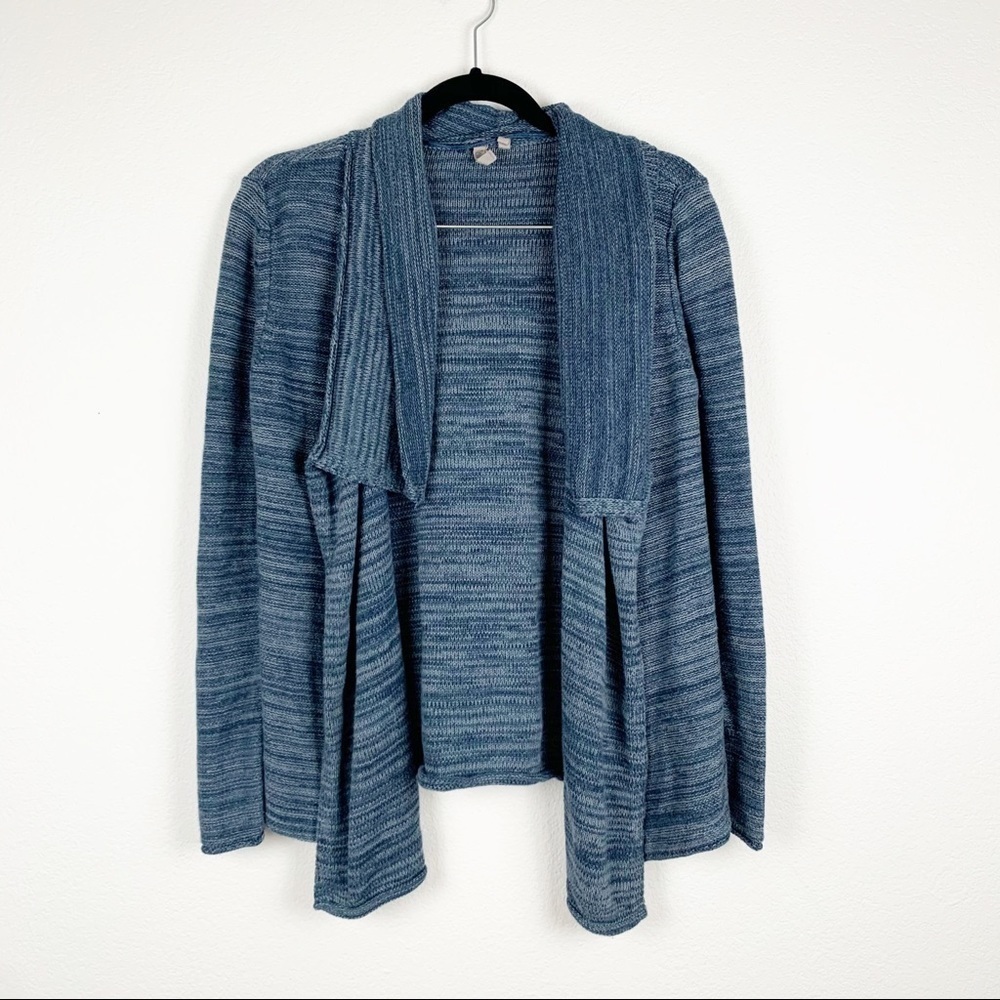 CASLON women’s knit open cardigan blue sz S blue